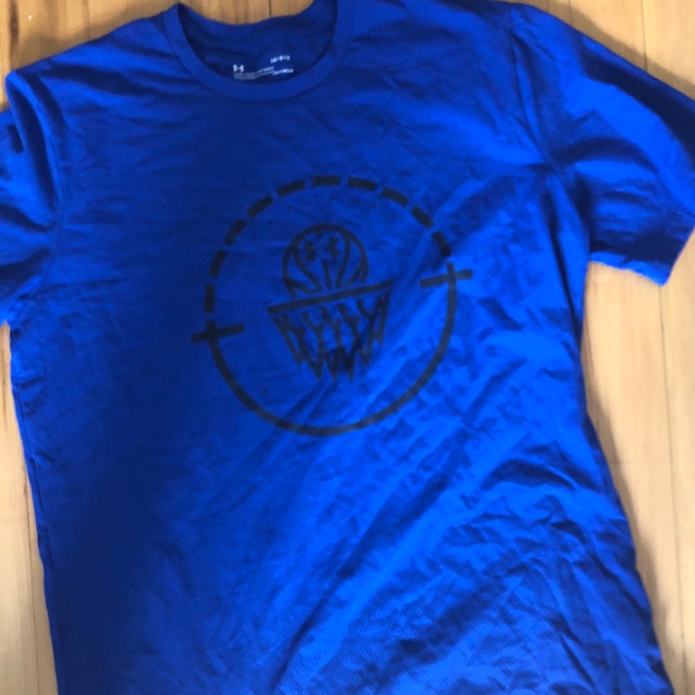 Basketball logo under armour t shirt